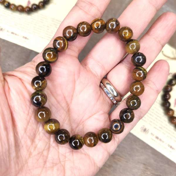 Bracciale Occhio di Tigre Naturale – Protezione ed Energia